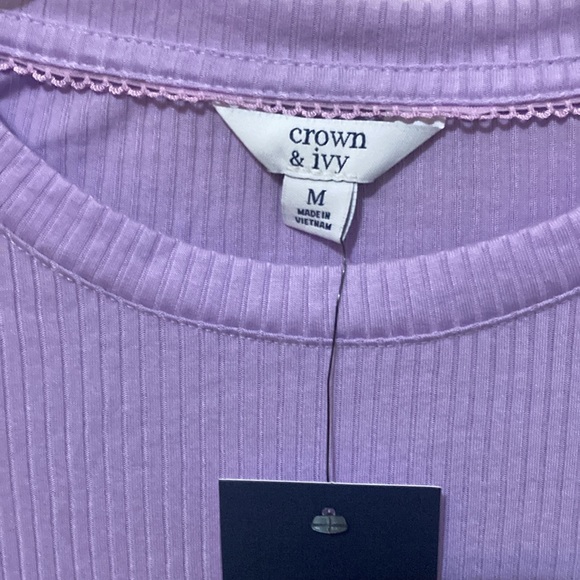 Lilac Ribbed Long Sleeve Shirt - Picture 2 of 5